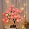 LED Rose Blossom Tree Night Light Tabletop Bonsai Tree Lamp USB Artificial Flower Christmas Home De 4