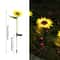LED Solar Rose Flower Lights Outdoor Garden Decoration Waterproof Lawn Lamp Landscape Sunflowers Light