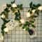 Flower Rose Night Lamp LED Battery Powered String Lights For Wedding Valentines Day Garland 4