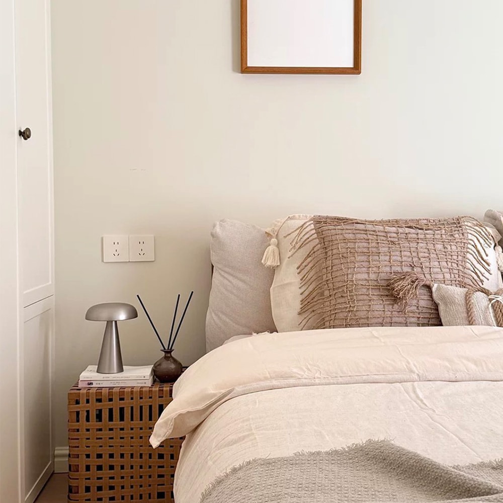 Retro Mushroom LED Table Lamp With Touch Sensor Rechargeable Bedside Reading Lights For Bedroom And 5