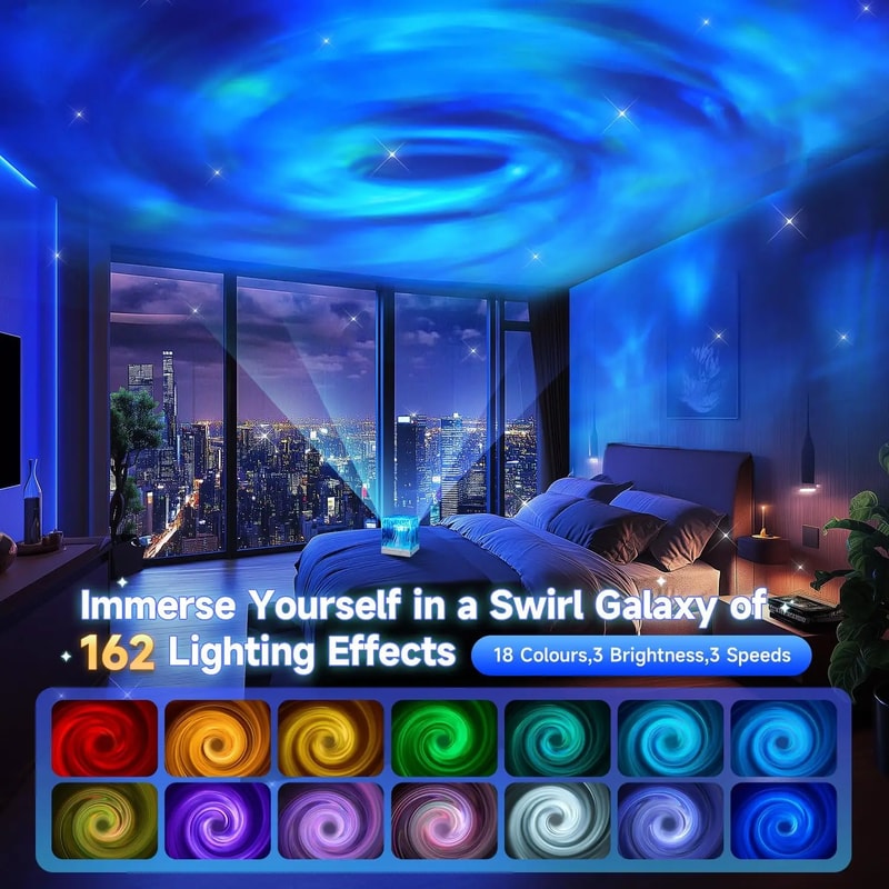 USB LED Galaxy Star Projector Colors Aurora Glow Night Lamp For Childrens Gift 4