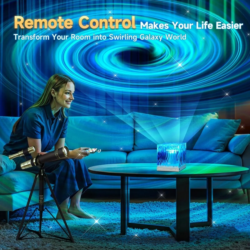 USB LED Galaxy Star Projector Colors Aurora Glow Night Lamp For Childrens Gift 5