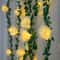 Battery Operated LED Rose String Lights Christmas Decorations Artificial Ivy Garland For Weddings A 0