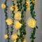 Battery Operated LED Rose String Lights Christmas Decorations Artificial Ivy Garland For Weddings A 0