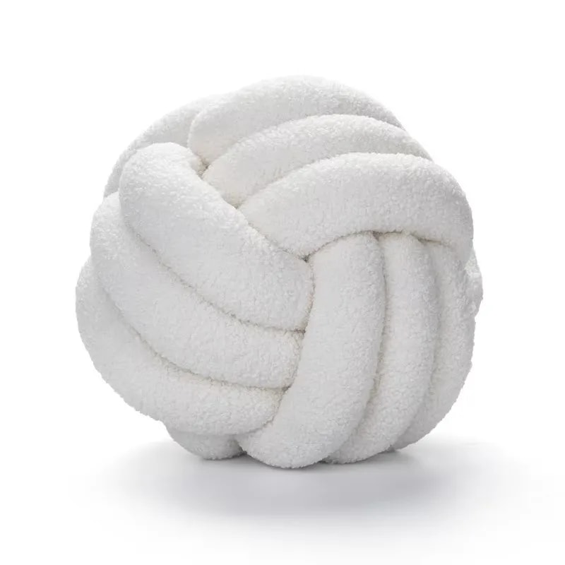 Nordic Aesthetic Knot Globe Plush Cushion Decorative Throw Pillow Soft Sleeping Back Cushion Sofa S 4