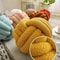 Knotted Woven Ball Pillow Cushion With Backrest For Sofa And Home Bedroom Decoration 2