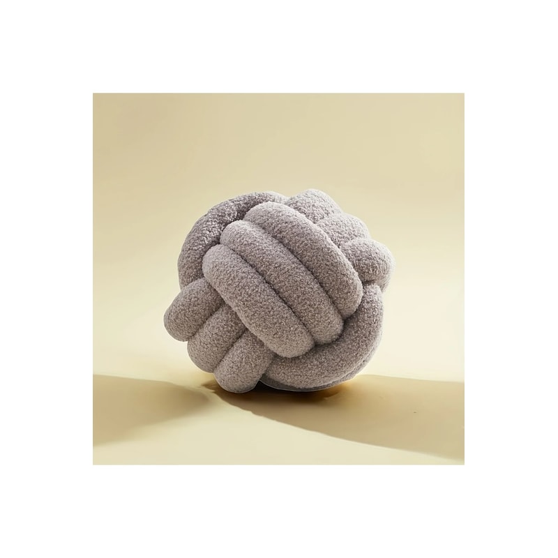 Knotted Woven Ball Pillow Cushion With Backrest For Sofa And Home Bedroom Decoration 6
