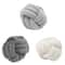 Ultra Soft Knotted Ball Throw Pillow Hand-woven Round Lamb Plush Pillow for Kids Sofa Living Room Decorative Bed Pillow