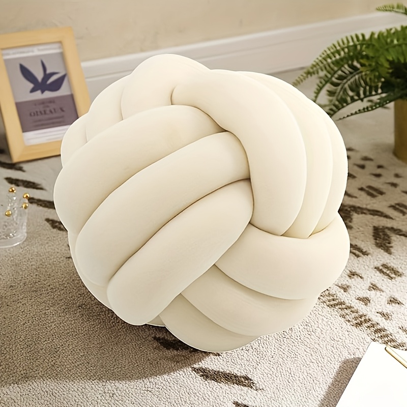Round Ball Pillows Soft Plush Knot Pillow Balls Decorative Throw Pillows For Home Decoration 6