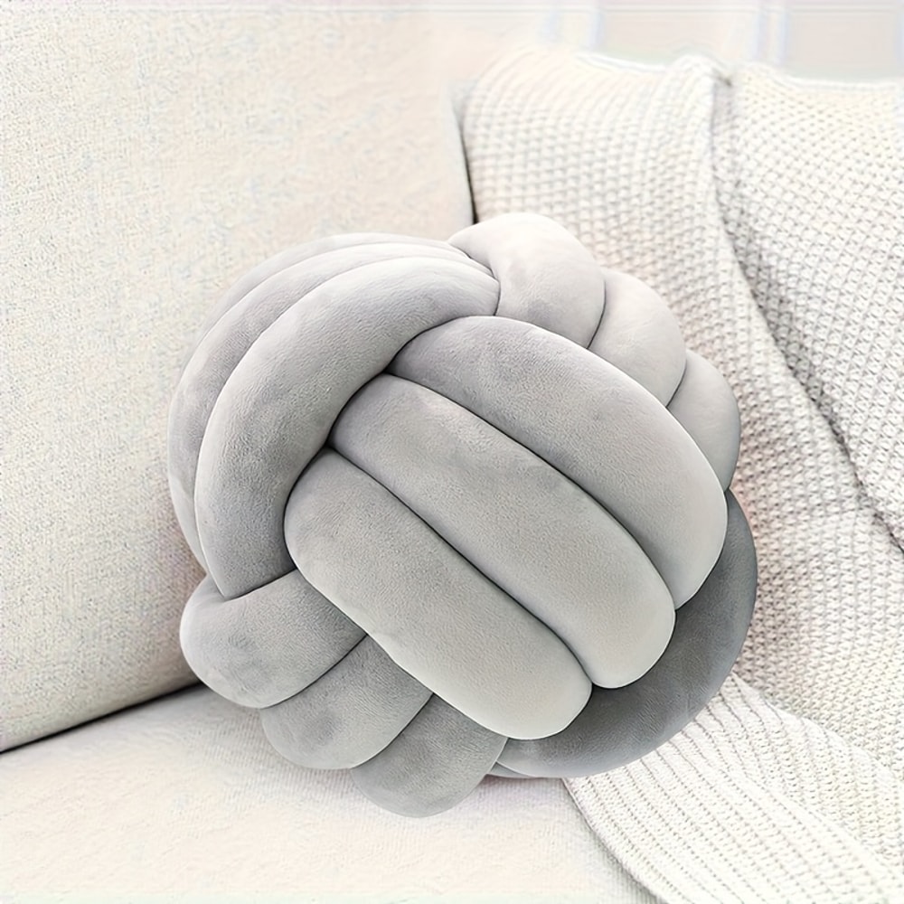 Round Ball Pillows Soft Plush Knot Pillow Balls Decorative Throw Pillows For Home Decoration 7