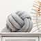 Soft Handwoven Knotted Ball Pillow Plush Round Throw Pillow Bed Home Decor Accent 0