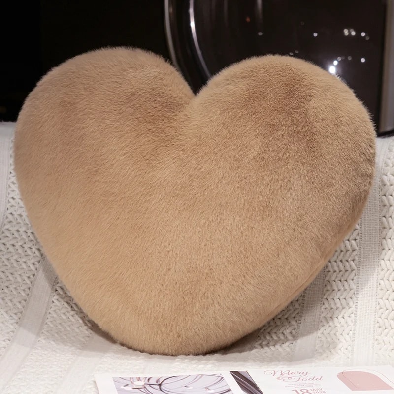 Solid Nordic Style Heartshaped Cushion Sofa Bed Back Cushion Soft Throw Pillow Bedside Cushion 8