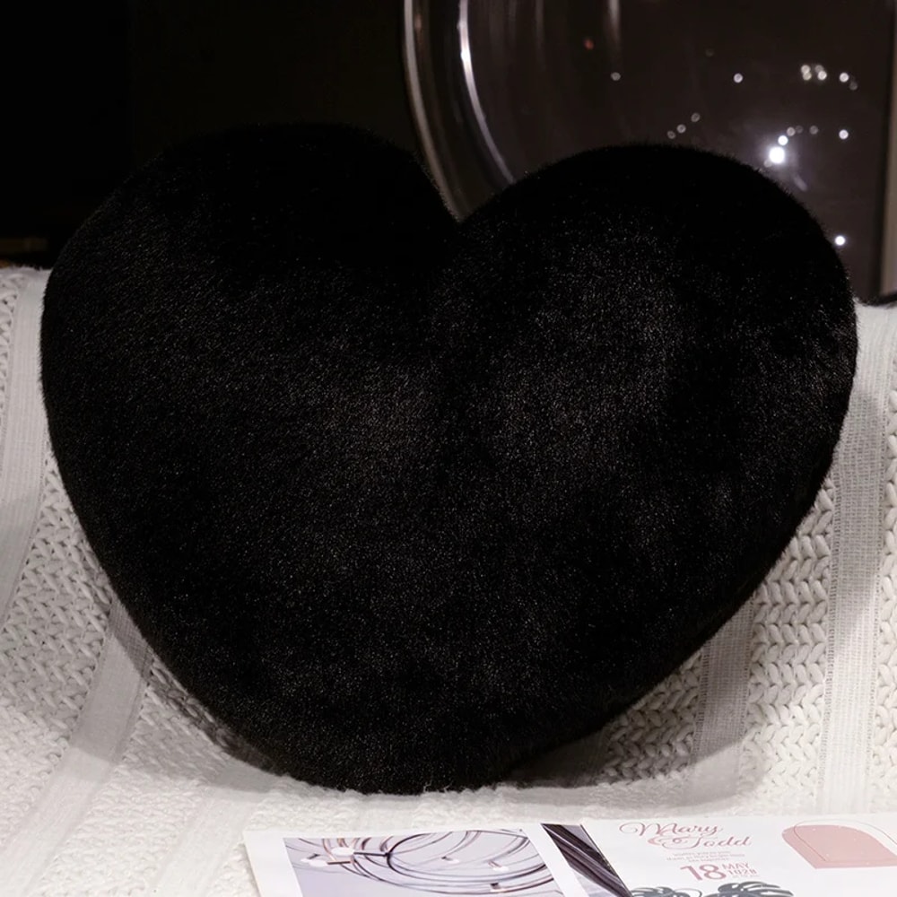 Solid Nordic Style Heartshaped Cushion Sofa Bed Back Cushion Soft Throw Pillow Bedside Cushion 9