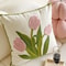 Cute Pumpkin Wind Tulip Pillow Living Room Sofa Cushion Bedhead Waist Pillow Pink Atmosphere Decora 3
