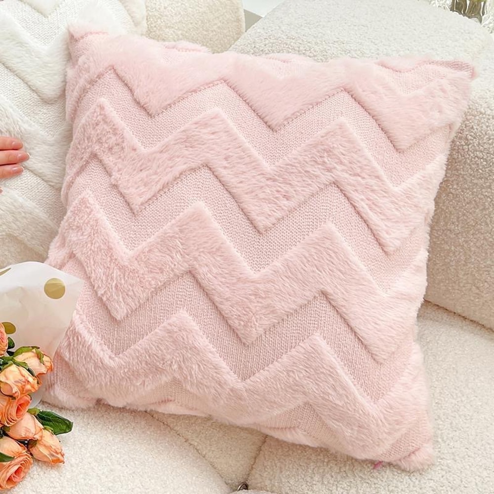 Cute Pumpkin Wind Tulip Pillow Living Room Sofa Cushion Bedhead Waist Pillow Pink Atmosphere Decora 5