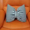 Stripe Bow Pillow Sofa Back Cushion Office Lumbar Pillow Photography Cushion 5