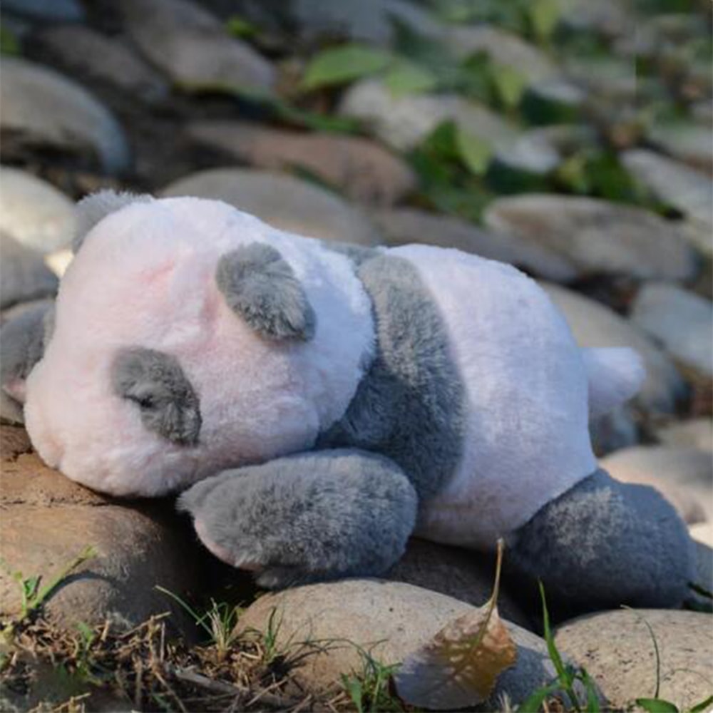 Pink Baby Panda Doll Cute Panda Cub Crafts Animal Cushion Pink Tender Panda Cushion Stuffed Cushion 2