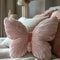 Cute Original Chair Cushion Simple Style Butterfly Shape Pillow Soft Pink Butterfly Pillow Home Dec 7