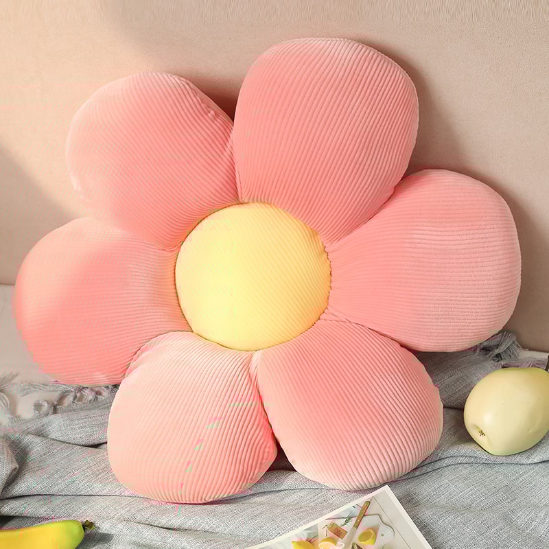 Six Petal Flower Cushion HighQuality Sunflower Pillow Bay Window Pink Flower Setting For Bedroom Se 6