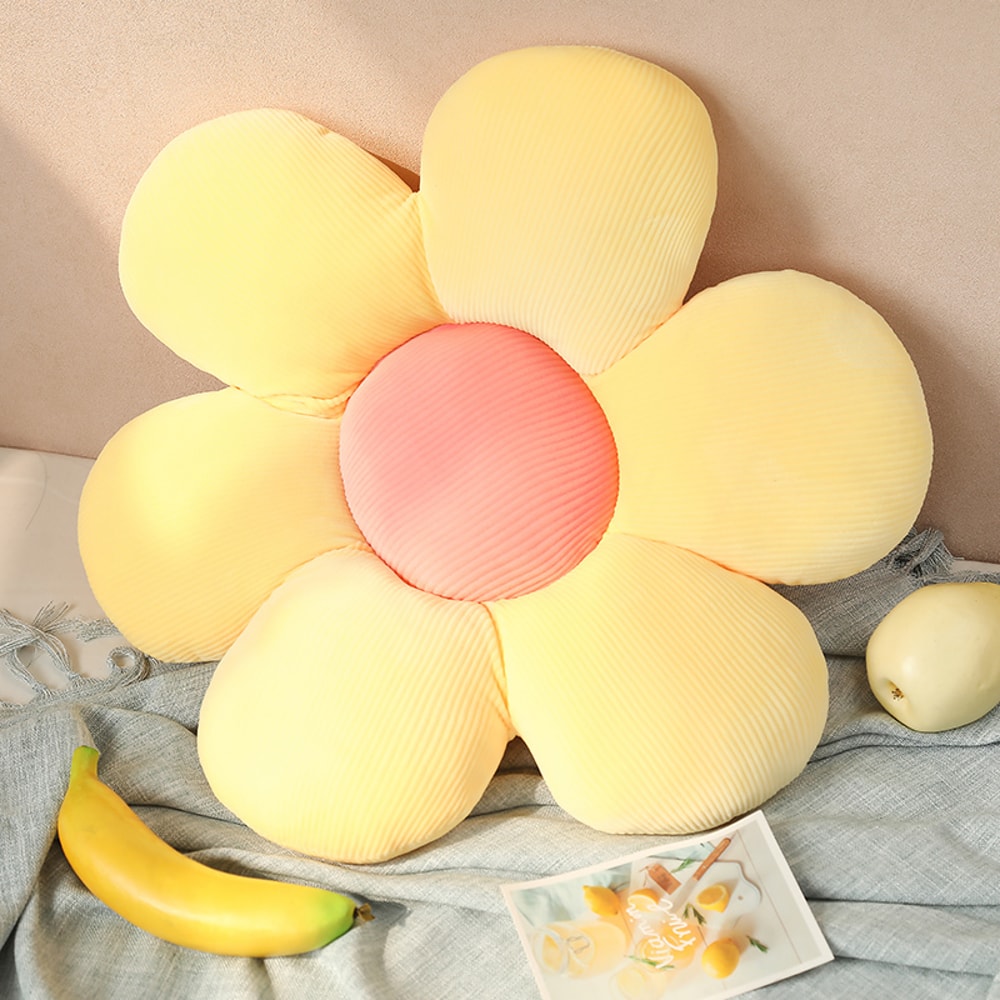 Six Petal Flower Cushion HighQuality Sunflower Pillow Bay Window Pink Flower Setting For Bedroom Se 11