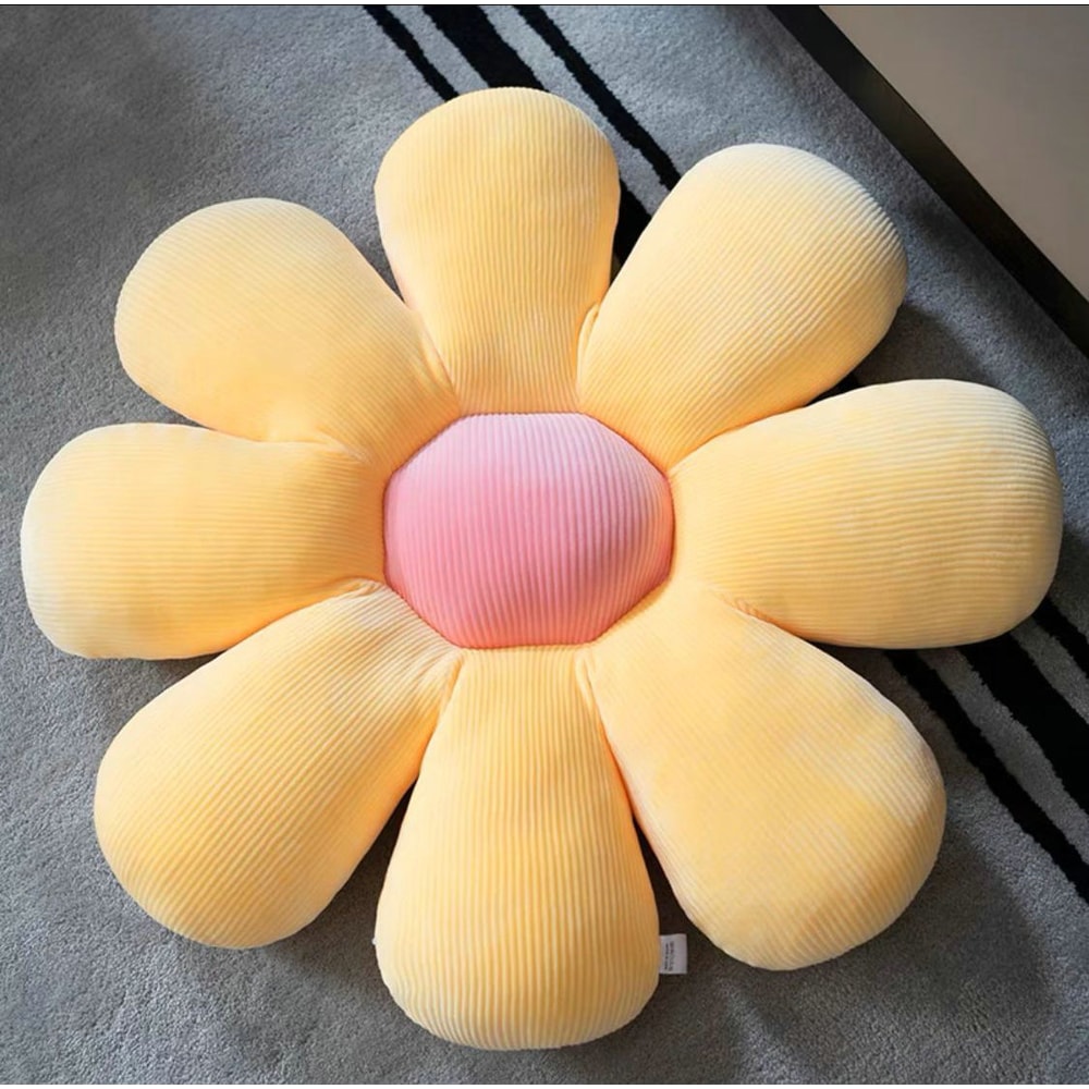 Six Petal Flower Cushion HighQuality Sunflower Pillow Bay Window Pink Flower Setting For Bedroom Se 12
