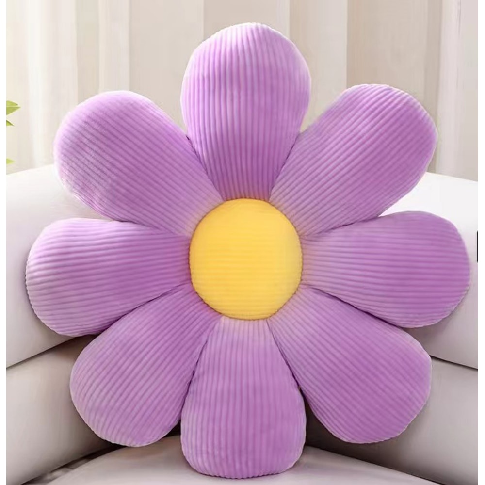 Stuffed Flower Pillow Daisy Setting For Kids Bedroom Girly Room Decor Bay Window Pillow Pink Flower 2