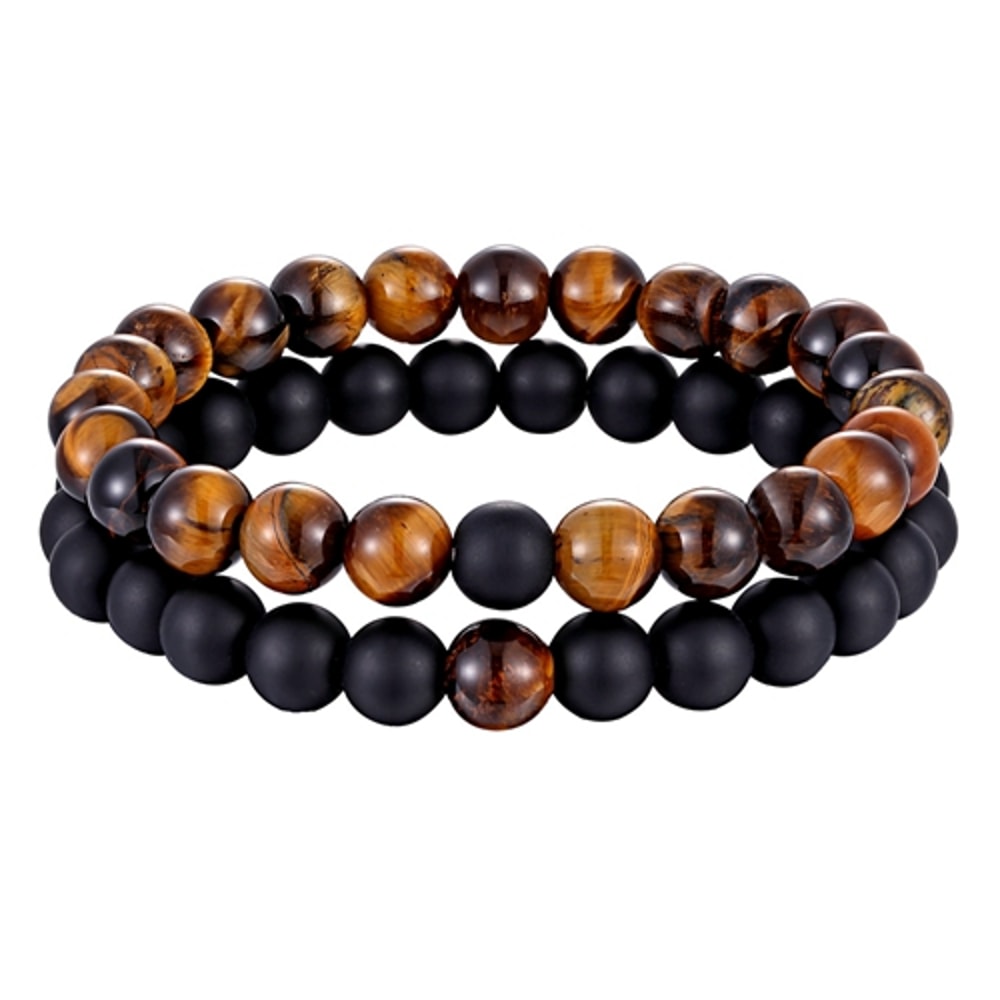 Natural Stone Yoga Bead Bracelet For Men Women Couples Distance Friendship Gift 6