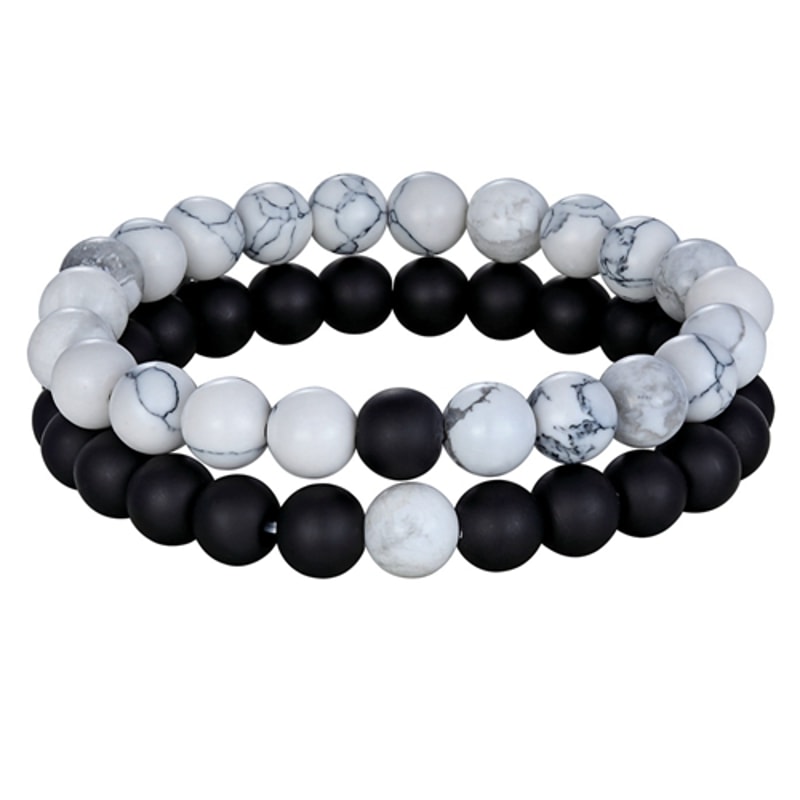 Natural Stone Yoga Bead Bracelet For Men Women Couples Distance Friendship Gift 7