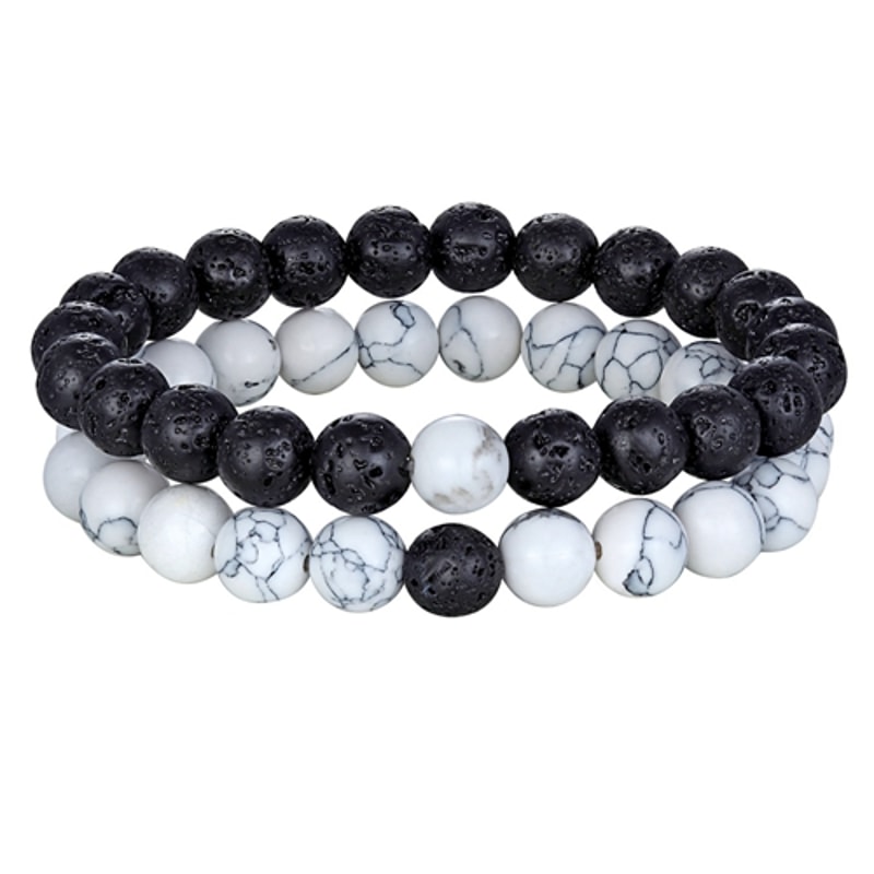 Natural Stone Yoga Bead Bracelet For Men Women Couples Distance Friendship Gift 9