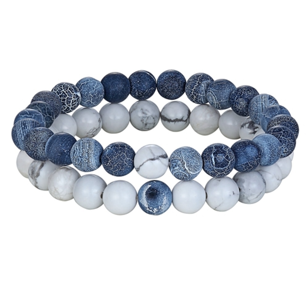 Natural Stone Yoga Bead Bracelet For Men Women Couples Distance Friendship Gift 10