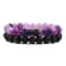 Natural Lava Stone Beaded Bracelets Bangles Set For Couples Energy Distance Best Friend Jewelry Gif