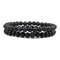 Natural Lava Stone Beaded Bracelets Bangles Set For Couples Energy Distance Best Friend Jewelry Gif 8