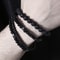 Wood Lava Rock Beads Elastic Bracelet Set For Men Women Black Volcanic Stone Couple Friends Punk Je 2