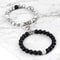 Natural Stone Beads Bracelet For Lovers Heart Magnet Distance Couple Friendship Jewelry Gift 1
