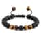 Beads Bracelet With Tiger Eye Adjustable Braided Rope Bangles Healing Jewelry For Men Couples Women 1