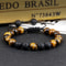 Beads Bracelet With Tiger Eye Adjustable Braided Rope Bangles Healing Jewelry For Men Couples Women 0