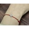 Sterling Silver Red Thread Bracelet for Women Minimalist Silver Long Rope Bracelet for Hand