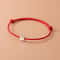 Sterling Silver Flower Red Thread Rope Bracelets Jewelry Line String Bracelets For Women Student 4