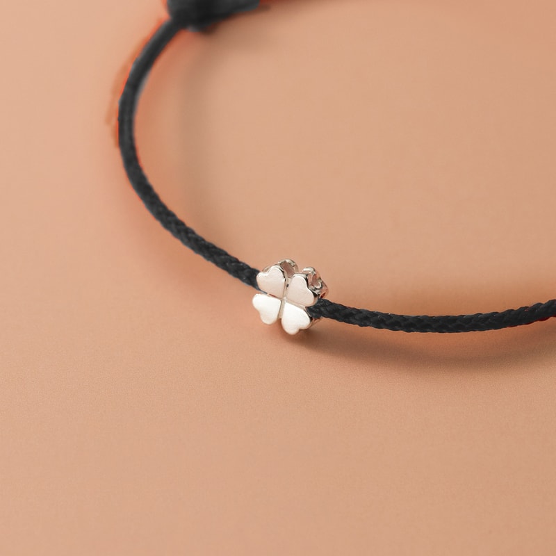 Sterling Silver Flower Red Thread Rope Bracelets Jewelry Line String Bracelets For Women Student 5