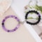 Natural Stone Heart Magnet Distance Couple Bracelets Beads Friendship Fashion Jewelry Gift 8