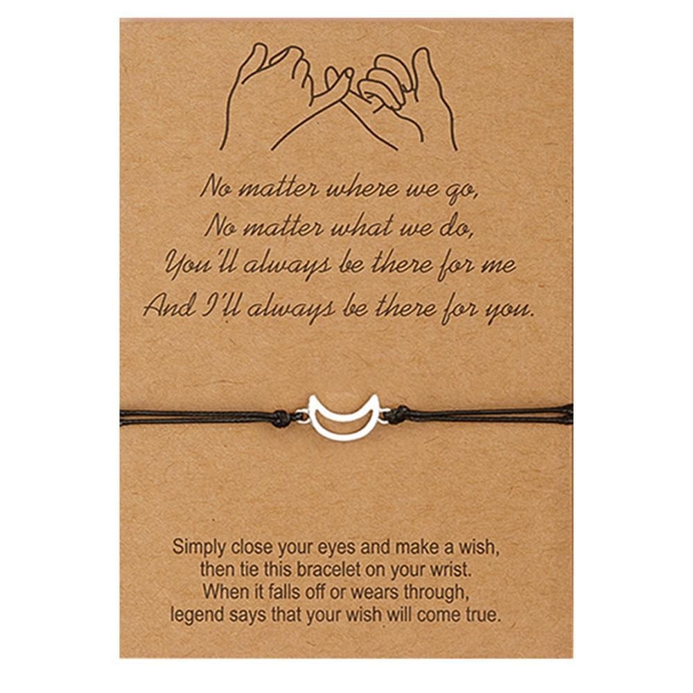 Long Distance Relationship Friendship Card Bracelets Promise Bracelet Birthday Gift For Best Friend 5