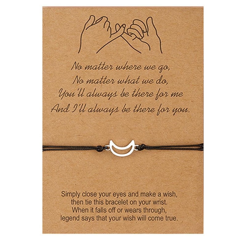 Long Distance Relationship Friendship Card Bracelets Promise Bracelet Birthday Gift For Best Friend 5