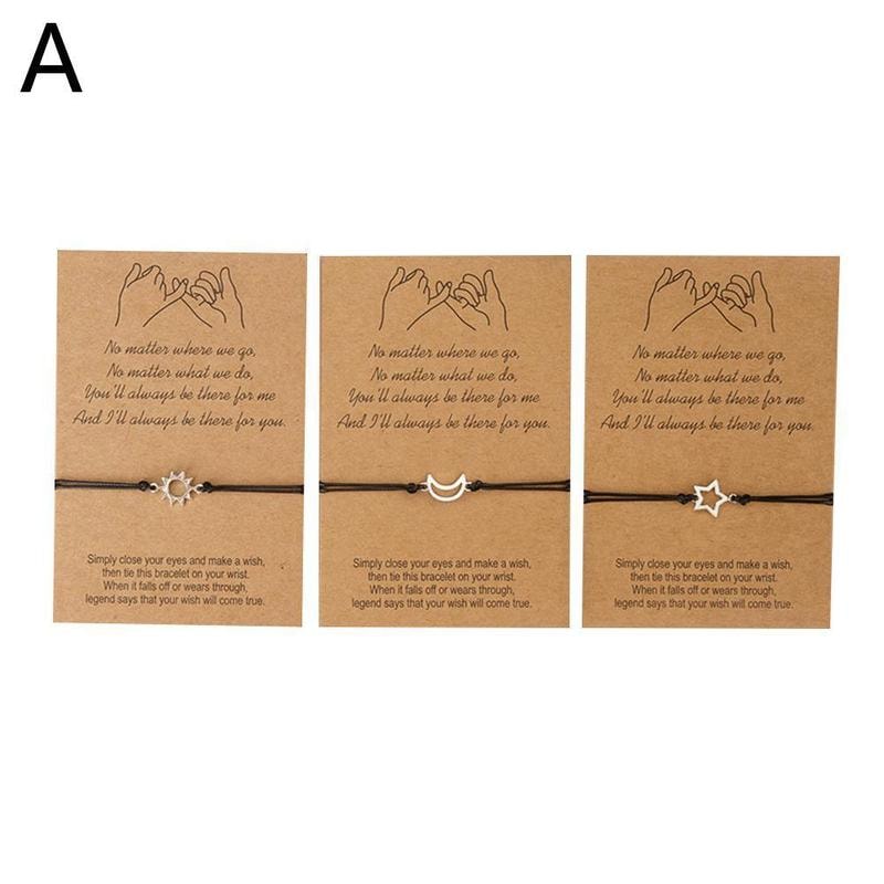 Long Distance Relationship Friendship Card Bracelets Promise Bracelet Birthday Gift For Best Friend 6