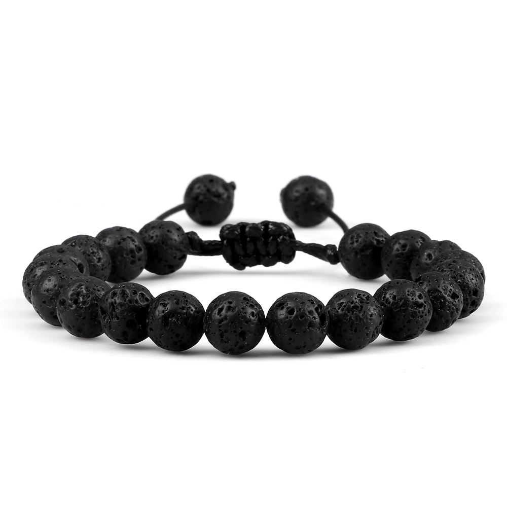 Beads Adjustable Couples Bracelets Black White Macrame Lovers Bracelet For Men Women Distance Jewel 6