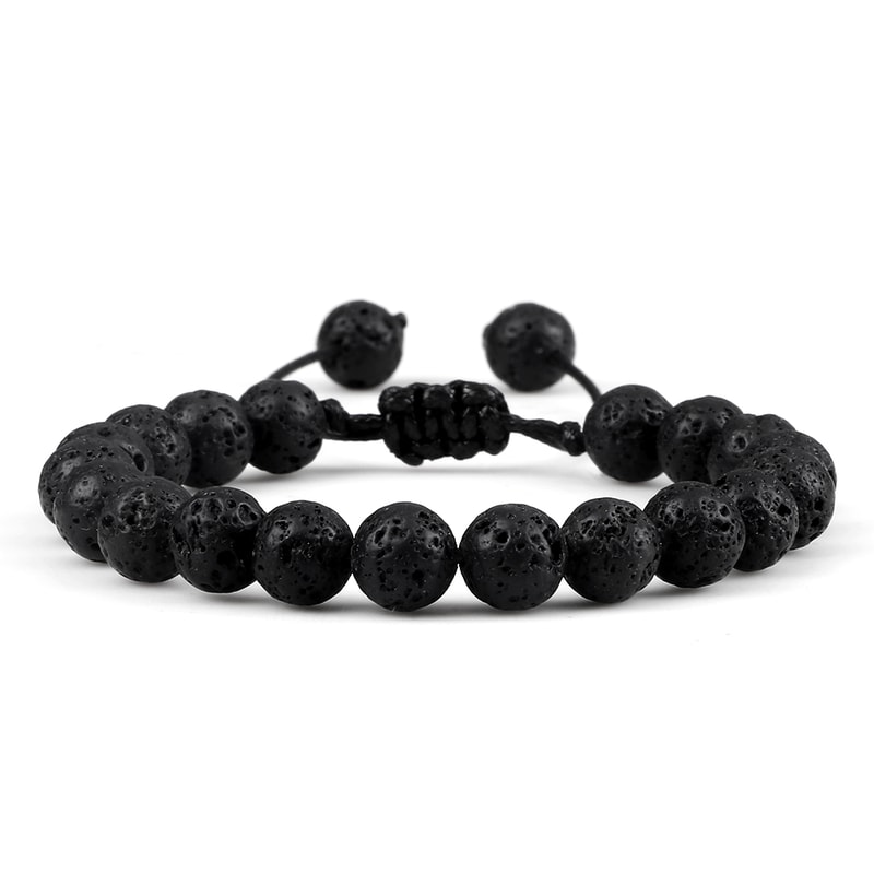 Beads Adjustable Couples Bracelets Black White Macrame Lovers Bracelet For Men Women Distance Jewel 6