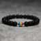 Rainbow LGBT Natural Frosted Stone Bracelet for Male Female Distance Couples Yoga Meditation Armband Jewelry