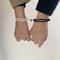 Elegant Silver Hand Rope Love Magnetic Bracelet For Couple And Friends Party Travel 8