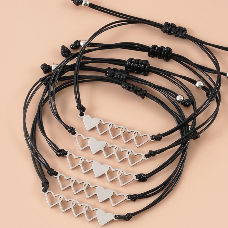 Creative Friendship Bracelet for Sisters Bestie Long Distance Heart Gift for Girls