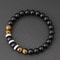 Natural Stone Onyx Phoenix Tiger Eyes Bracelet for Men Stylish Energy Healing Casual Homme