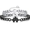 Long Distance Relationship Gifts Matching Bracelets For Couples Puzzle Heart Stainless Steel His He 0